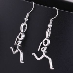 NWOT Trendy Running Jogging Silver Tone Earrings